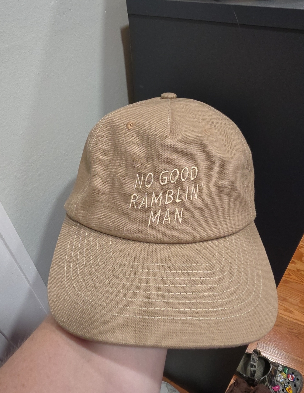 'No Good Ramblin' Man' Embroidered Hat